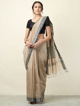 Fabindia - Cotton Silk Striped Sari