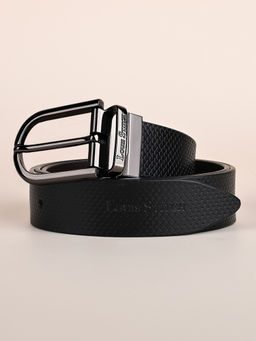 Louis Stitch - Mens Black & Brown Formal Italian Leather Reversible Belt