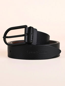 Louis Stitch - Mens Black & Brown Formal Italian Leather Reversible Belt