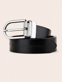 Louis Stitch - Mens Black & Brown Formal Italian Leather Reversible Belt