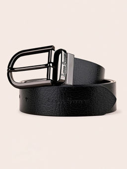 Louis Stitch - Mens Black & Brown Formal Italian Leather Reversible Belt