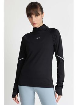 Reebok - Black Solid Regular Fit T-Shirt