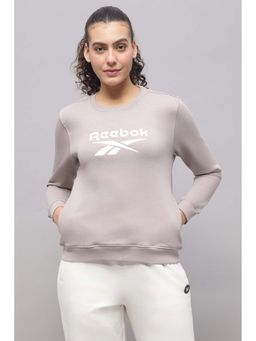 Reebok - Grey Solid Regular Fit Sweatshirt