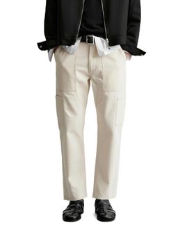 The Indian Garage Co - White Regular Fit Solid Mid-Rise Jeans