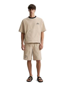 The Indian Garage Co - Beige Relaxed Fit Graphic Co-Ord Set