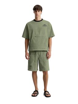 The Indian Garage Co - Olive Relaxed Fit Graphic Co-Ord Set