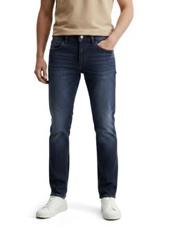 The Indian Garage Co - Blue Slim Fit Solid Mid-Rise Jeans