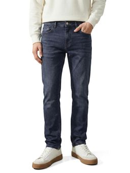The Indian Garage Co - Blue Slim Fit Solid Mid-Rise Jeans