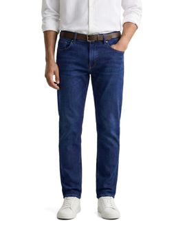 The Indian Garage Co - Blue Slim Fit Solid Mid-Rise Jeans