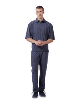 The Indian Garage Co - Grey Relaxed Fit Textured Co-Ord Set
