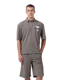 The Indian Garage Co - Green Relaxed Fit Solid/Plain Co-Ord Set