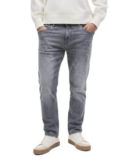 The Indian Garage Co - Grey Slim Fit Solid Mid-Rise Jeans