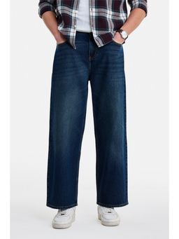 Snitch - Blue Washed Loose Casual Jeans for Men