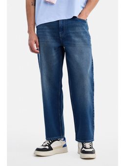 Snitch - Blue Washed Loose Casual Jeans for Men