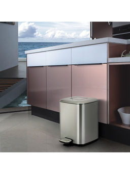 Freelance - Miya Steel Wastebin, Waste Storage Box, Dustbin, Trash Can, Steel, 9 Ltr