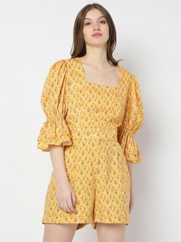 VERO MODA - Women Yellow Casual Top