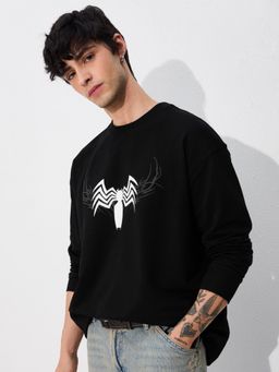 The Souled Store - Official Marvel Venom Oversized Full Sleeve Mens T-Shirt