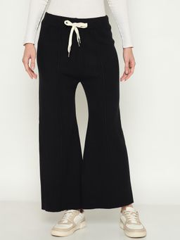Madame - Women Black Solid Pant