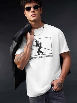 The Souled Store - White Pure Cotton Typography Half Sleeves T-Shirt