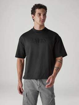 Levi's - Men's Black Knitted Boxy Fit T-Shirt