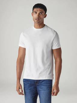 Levi's - Men's Solid Slim Fit Interlock Red loop T-Shirt