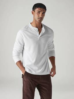 Levi's - Men's Solid Regular Fit Waffle T-Shirt