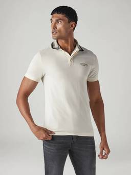Levi's - Men's Off-White Tech Pique Polo T-Shirt