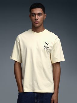 Puma - Yellow Wardrobe Essentials Graphic Men's T-Shirt