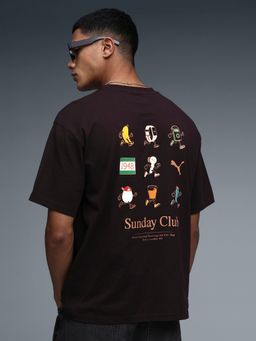 Puma - Brown Wardrobe Essentials Graphic Men's T-Shirt