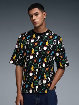 Puma - Black Wardrobe Essentials All Over Print Men's T-Shirt