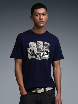 Puma - House Of Graphics Men's Navy Blue Photoprint T-Shirt