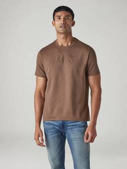Levi's - Men's Brown Regular Fit Interlock T-Shirt