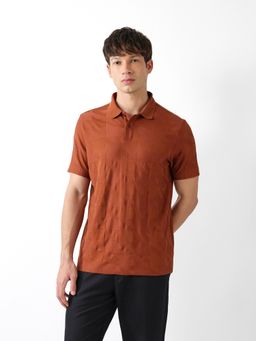The Bear House - Men's Brown Causal Polo T-Shirt