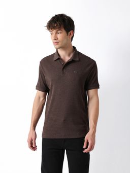 The Bear House - Men's Brown Causal Polo T-Shirt
