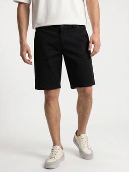 The Bear House - Men's Black Causal Shorts