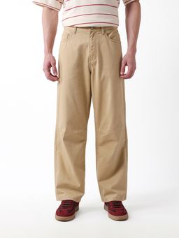 The Bear House - Men's Beige Causal Trouser