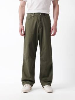 The Bear House - Men's Olive Causal Trouser