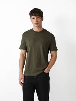 The Bear House - Men's Olive Causal T-Shirt