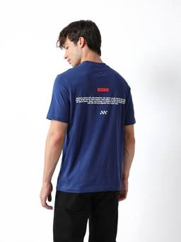 The Bear House - Men's Blue Causal T-Shirt