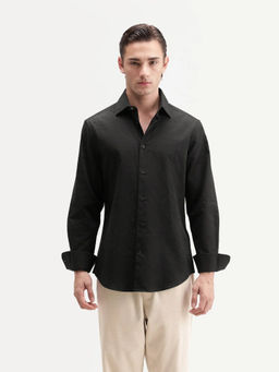 Rare Rabbit - Men's Clover Black Cotton Shirt