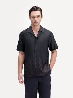 Rare Rabbit - Men's Taro Black Cotton Shirt
