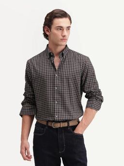 Rare Rabbit - Men's Zedd Beige Polyester Blend Shirt
