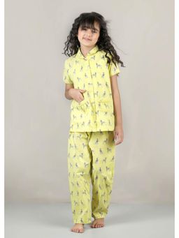 RATAN JAIPUR - Yellow Dalmatian Nightsuit