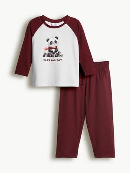 Bontots - Blue Unisex Lyocell Cotton T-Shirt With Pyjama