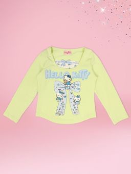 Cutecumber - Green Printed Full Sleeve T-Shirt
