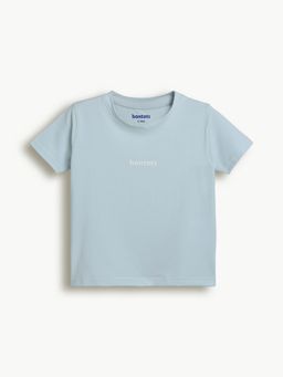Bontots - Blue Kids Unisex Lyocell Cotton T-Shirt