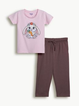 Bontots - Pink Kids Unisex Lyocell Cotton T-Shirt With Pyjama