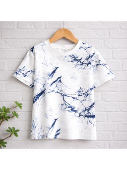 Googo Gaaga - Multi-Color Boys Marble Print Cotton T-Shirt For Kids Boys