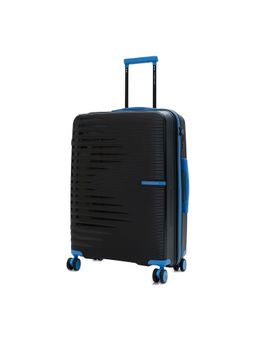 Nasher Miles - Black Textured Trolley Bag (Medium)