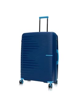 Nasher Miles - Blue Textured Trolley Bag (Large)